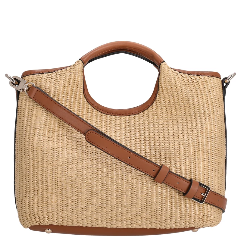 Guess Kirsten Mini Satchel - Bolso de mano 24 cm (caramel)