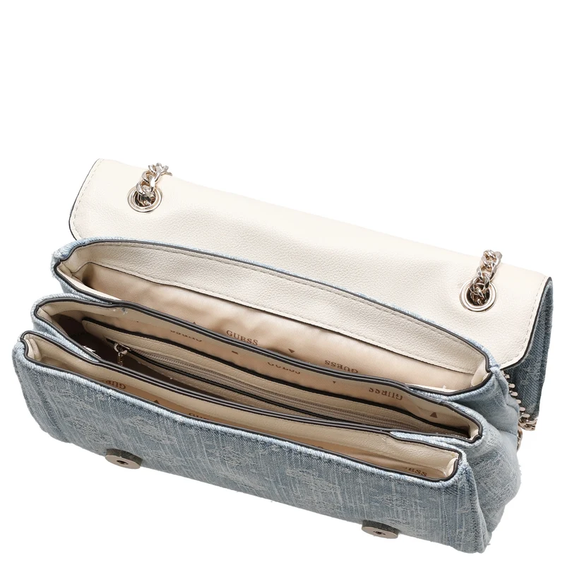 Guess Noelle II XBody Flap - Bolso bandolera 24 cm (denim logo)