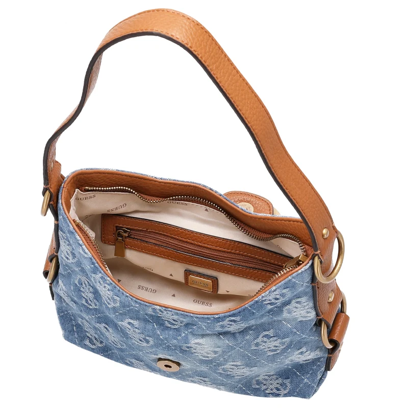 Guess Camden Mini - Bolso de hombro 23 cm (denim logo)