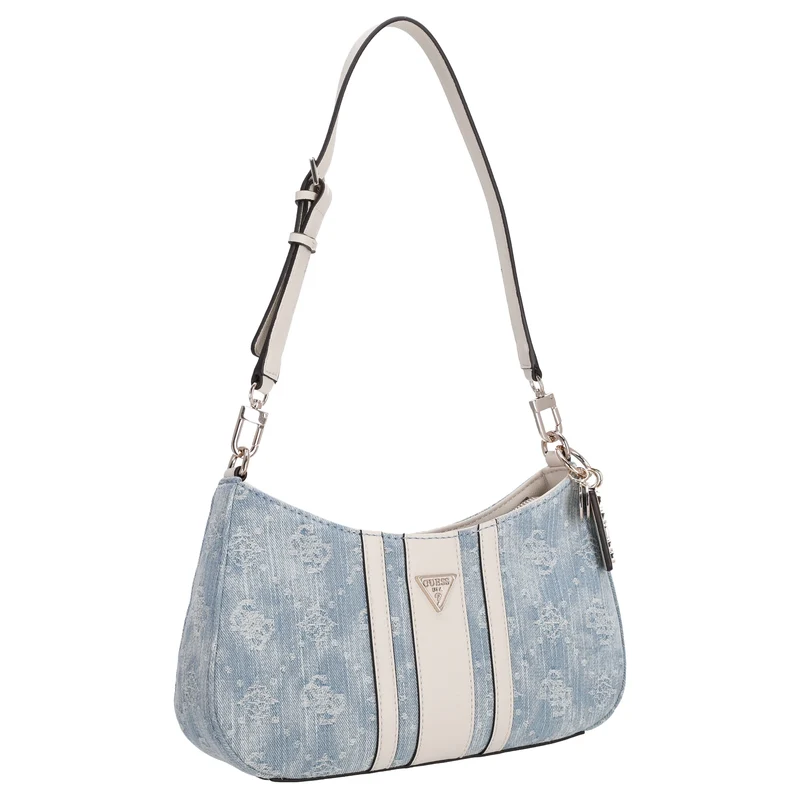 Guess Noelle II Top Zip - Bolso de hombro 29.5 cm (denim logo)
