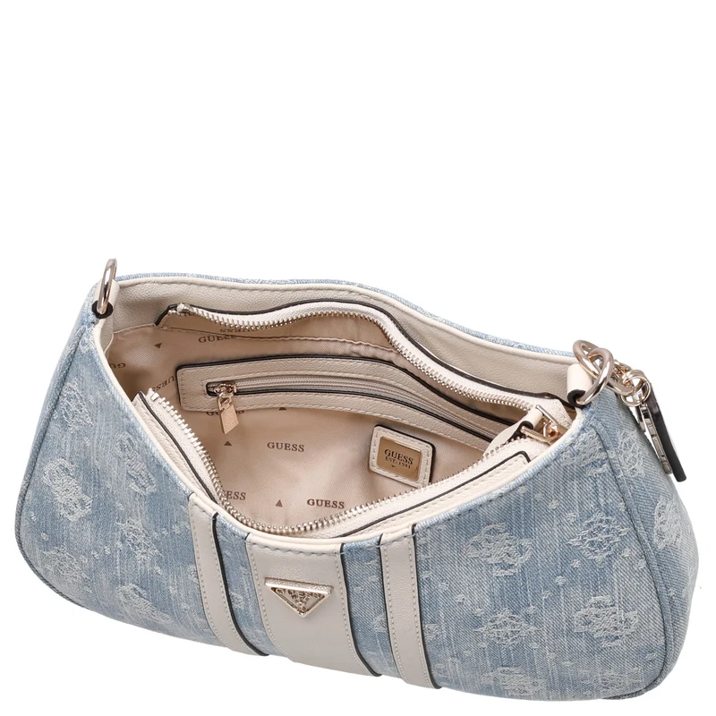 Guess Noelle II Top Zip - Bolso de hombro 29.5 cm (denim logo)