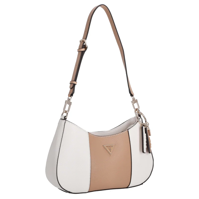 Guess Noelle II Top Zip - Bolso de hombro 28 cm (off white/beige)
