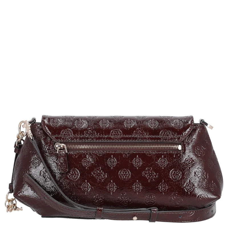 Guess Carmella Crossbody Flap - Bandolera (burgundy logo)