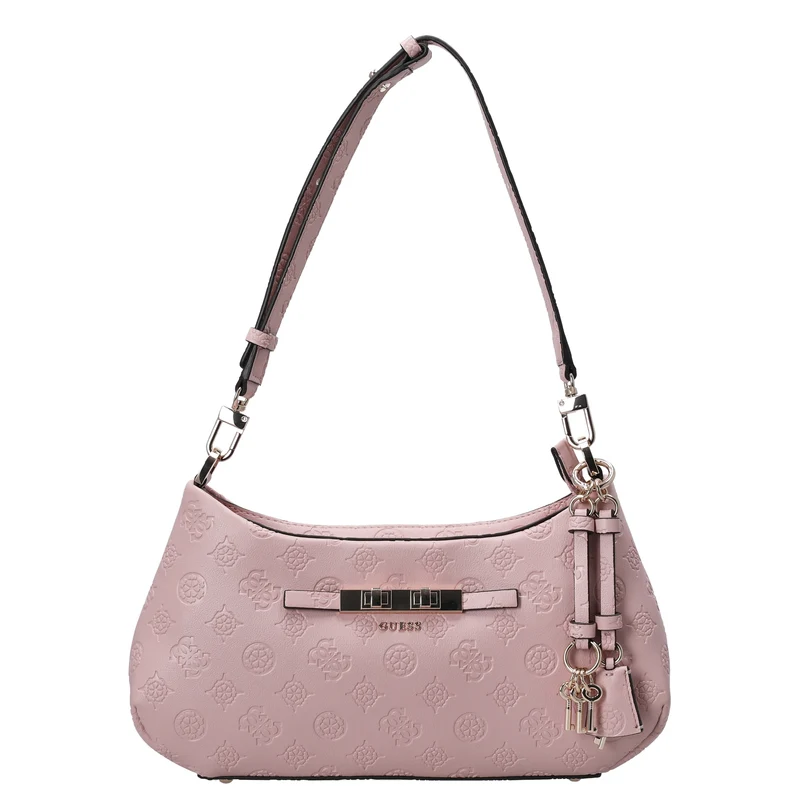 Guess Carmella - Bolso de hombro 30 cm (light pink logo)
