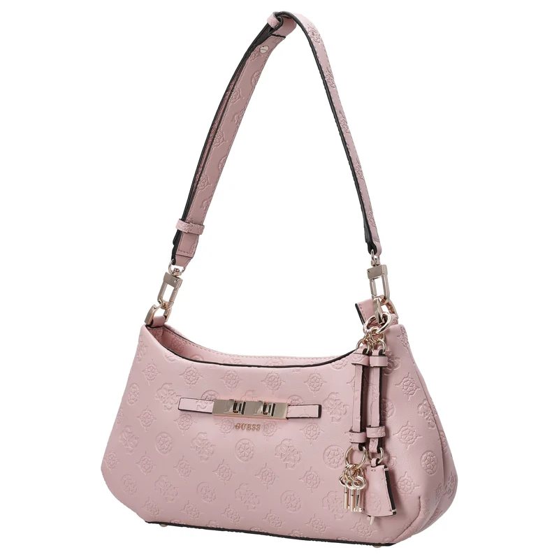 Guess Carmella - Bolso de hombro 30 cm (light pink logo)