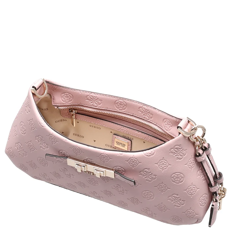 Guess Carmella - Bolso de hombro 30 cm (light pink logo)