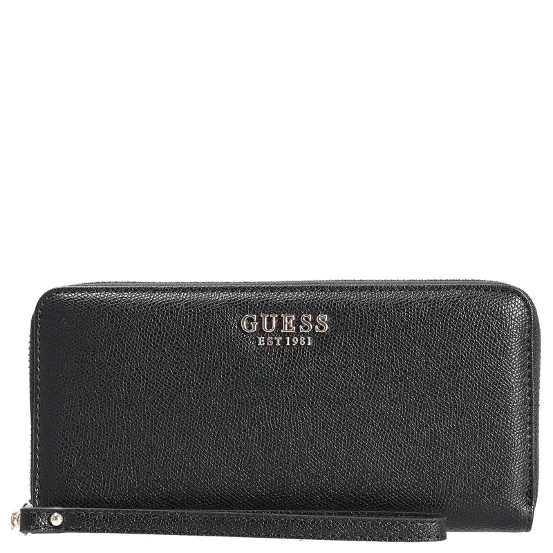 Guess Amorette SLG Large Zip - Cartera 12cc 21 cm (black)