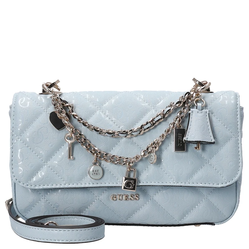 Guess Libby Flap - Bolso bandolera 23 cm (aqua)