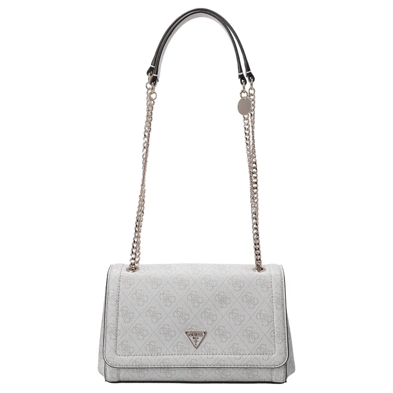Guess Noelle II Convertible Xbody Flap - Bolso bandolera 24 cm (bone logo)