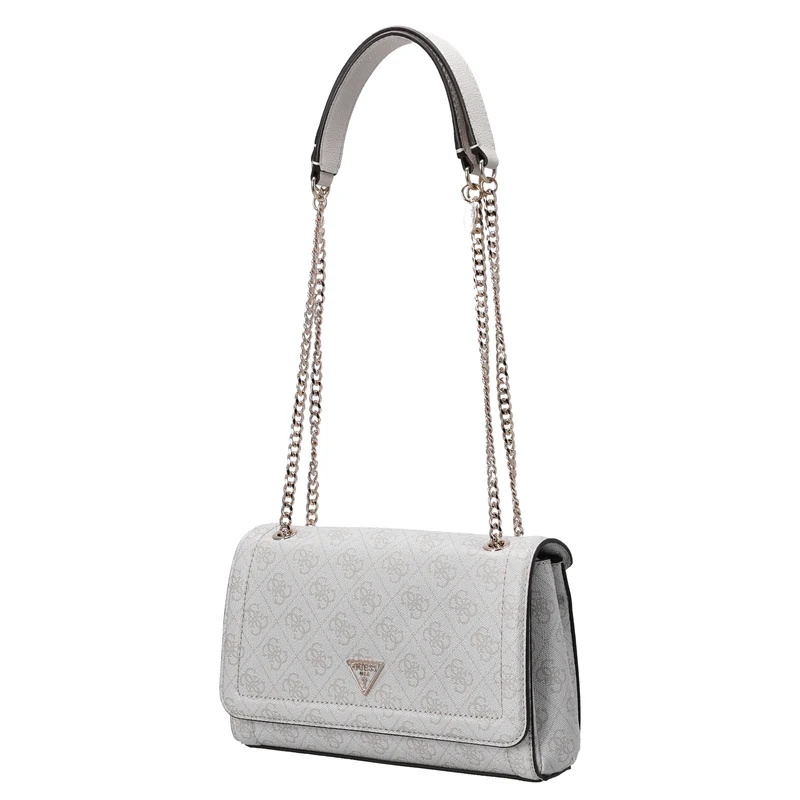 Guess Noelle II Convertible Xbody Flap - Bolso bandolera 24 cm (bone logo)