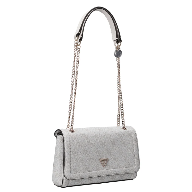 Guess Noelle II Convertible Xbody Flap - Bolso bandolera 24 cm (bone logo)