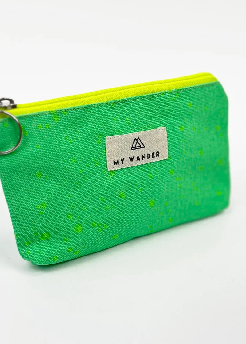 Estuche/monedero Drops Verde