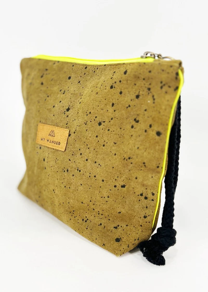 Drops Olive Neceser Cartera Cremallera Fluor