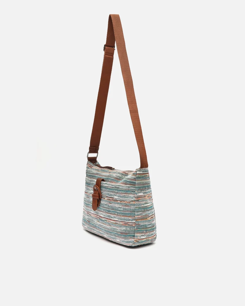 Lurdes bolso bandolera pequeño estampado jacquard