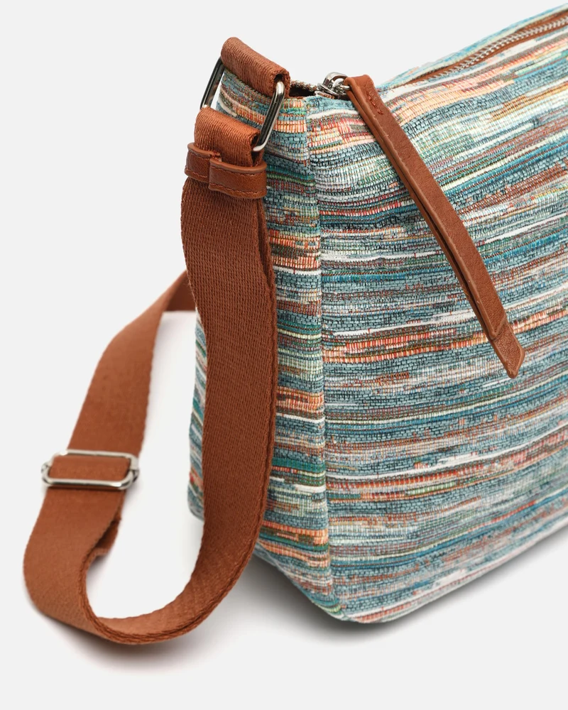 Lurdes bolso bandolera pequeño estampado jacquard