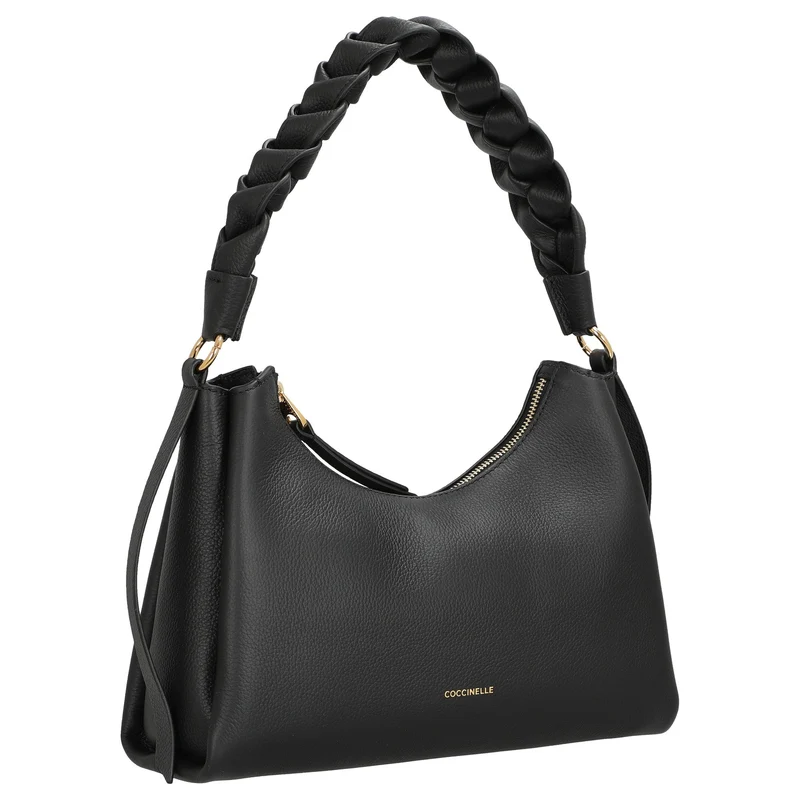 Coccinelle Boheme Grana Double - Bolso de mano S 30 cm (noir/cognac)