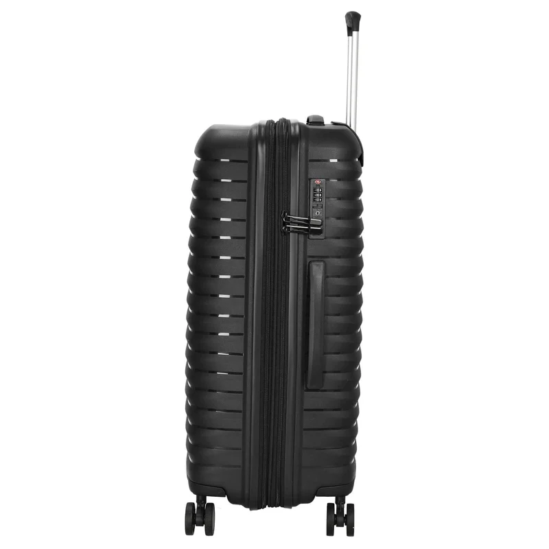 D&N Travel Line 4500+ - Trolley de 4 ruedas M 65 cm expandible (black)