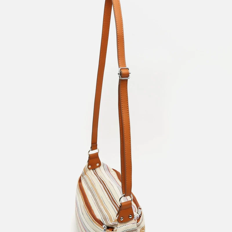 Mica bolso bandolera con estampado jacquard