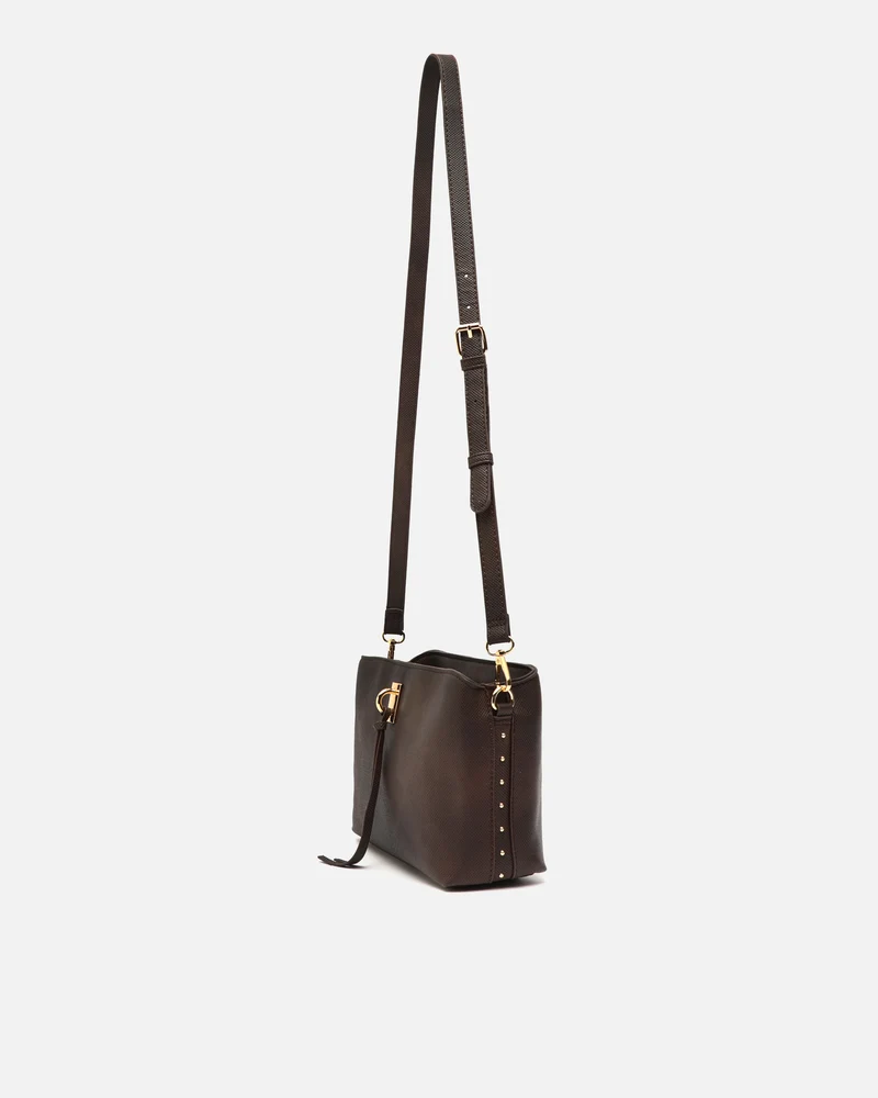 Engri bolso bandolera pequeño con detalles metálicos
