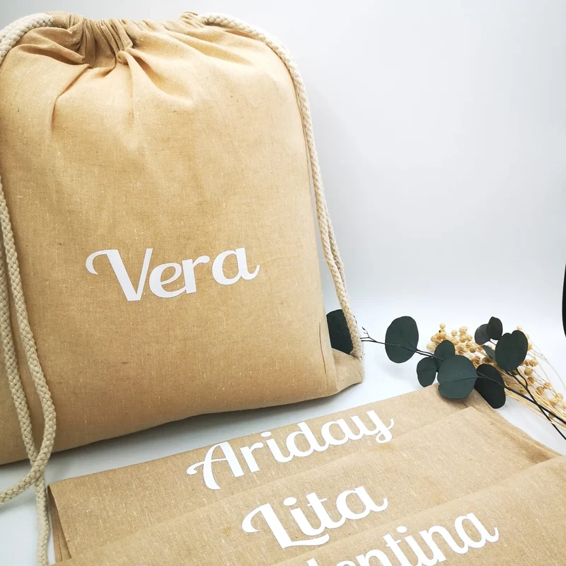 Mochila tipo macuto personalizadas con nombres para niños y adultos