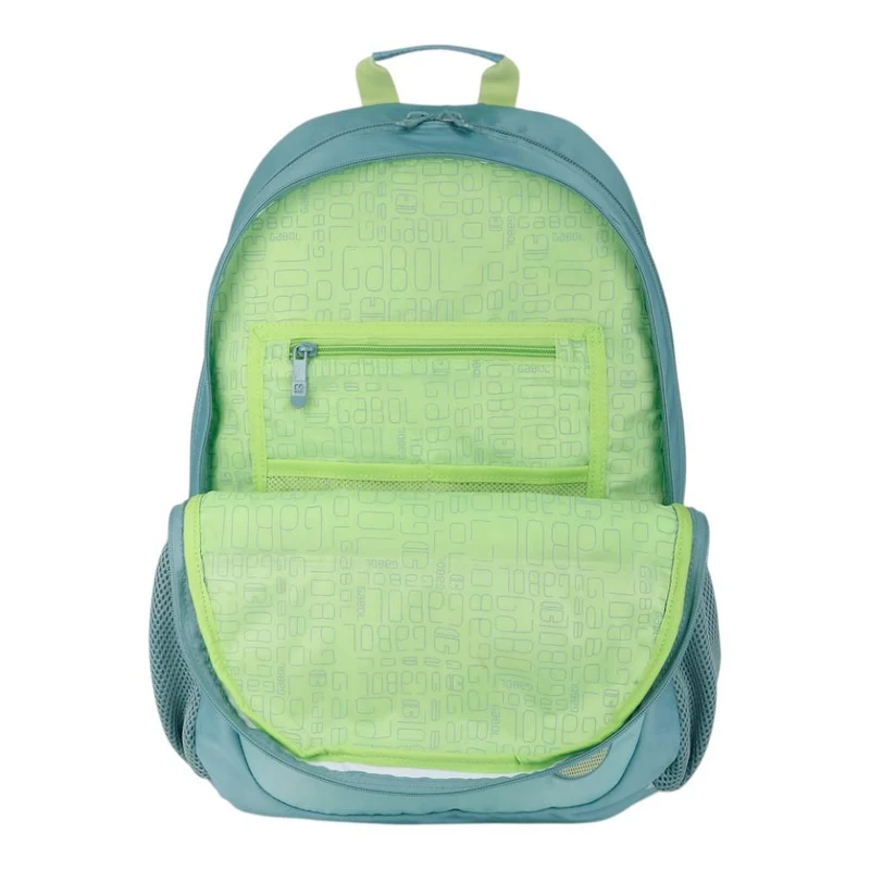 Mochila Escolar Gabol Whisper Verde Agua Adaptable a Carro