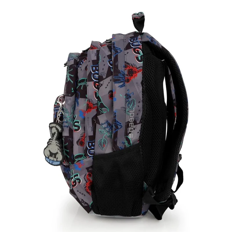 Mochila Escolar Gabol Bugs Insectos 3 Compartimentos