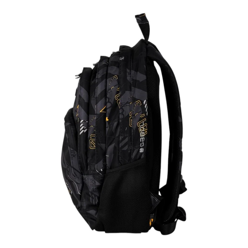 Mochila Escolar Gabol Byte Negra 3 Compartimentos