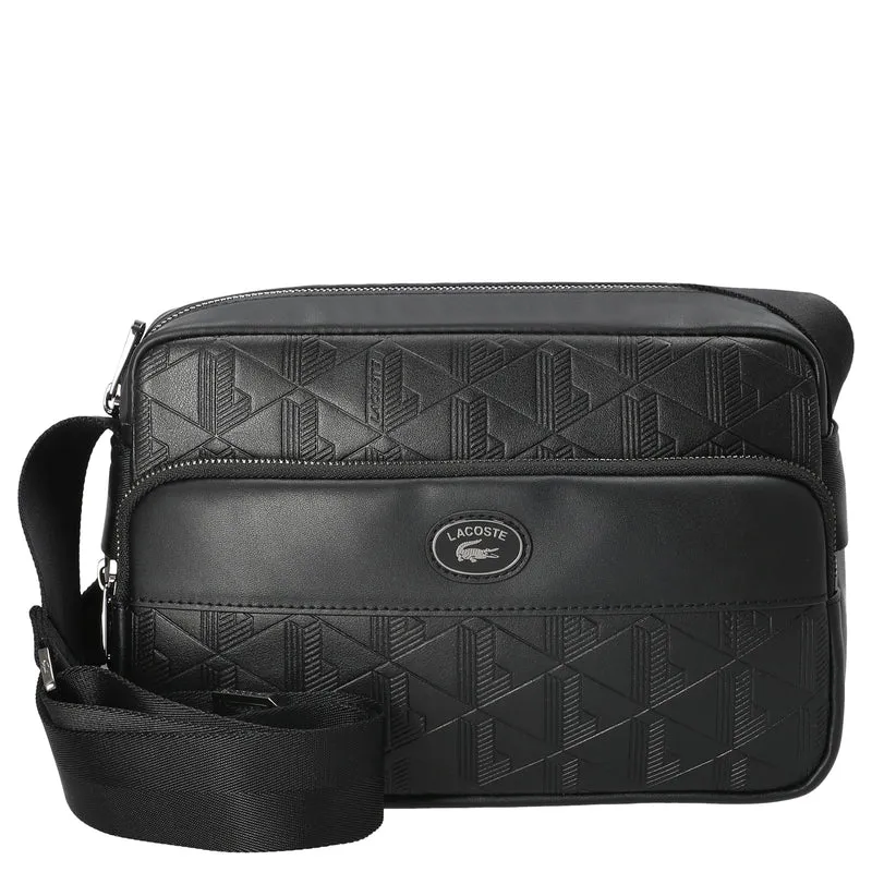 Lacoste Monogramm - Bolso bandolera 24 cm (noir)