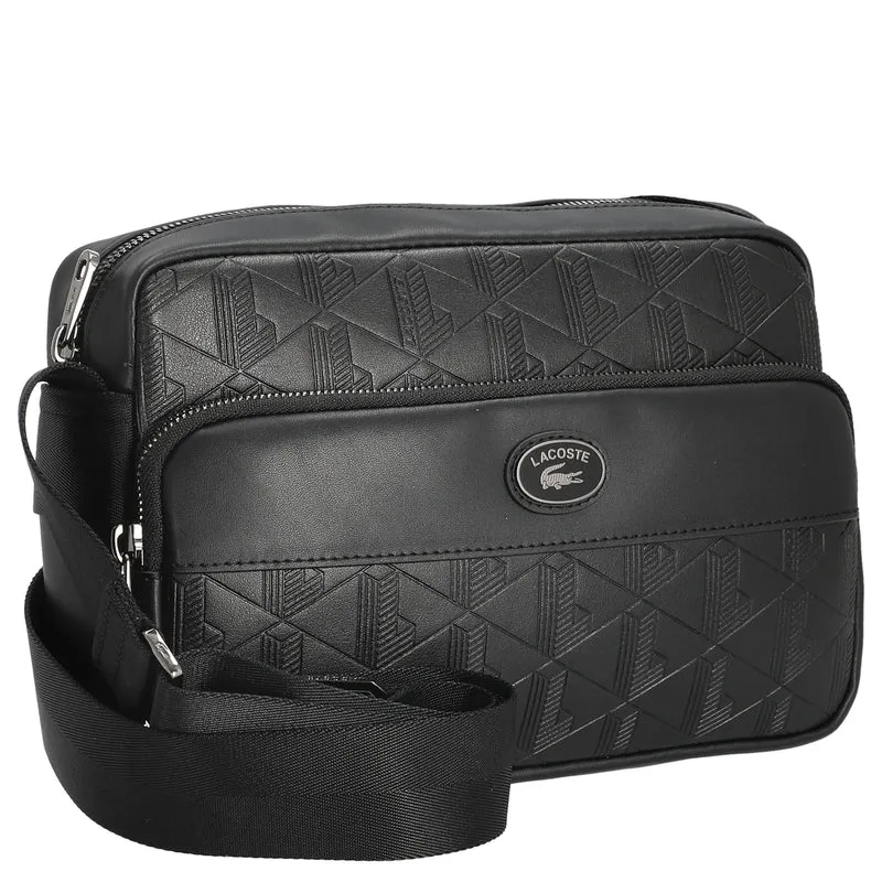Lacoste Monogramm - Bolso bandolera 24 cm (noir)