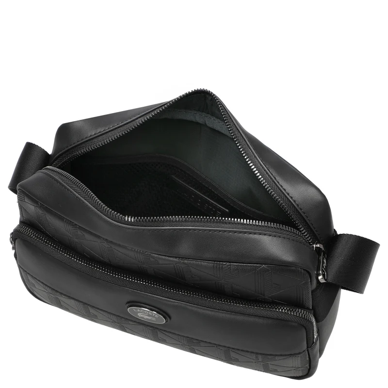 Lacoste Monogramm - Bolso bandolera 24 cm (noir)