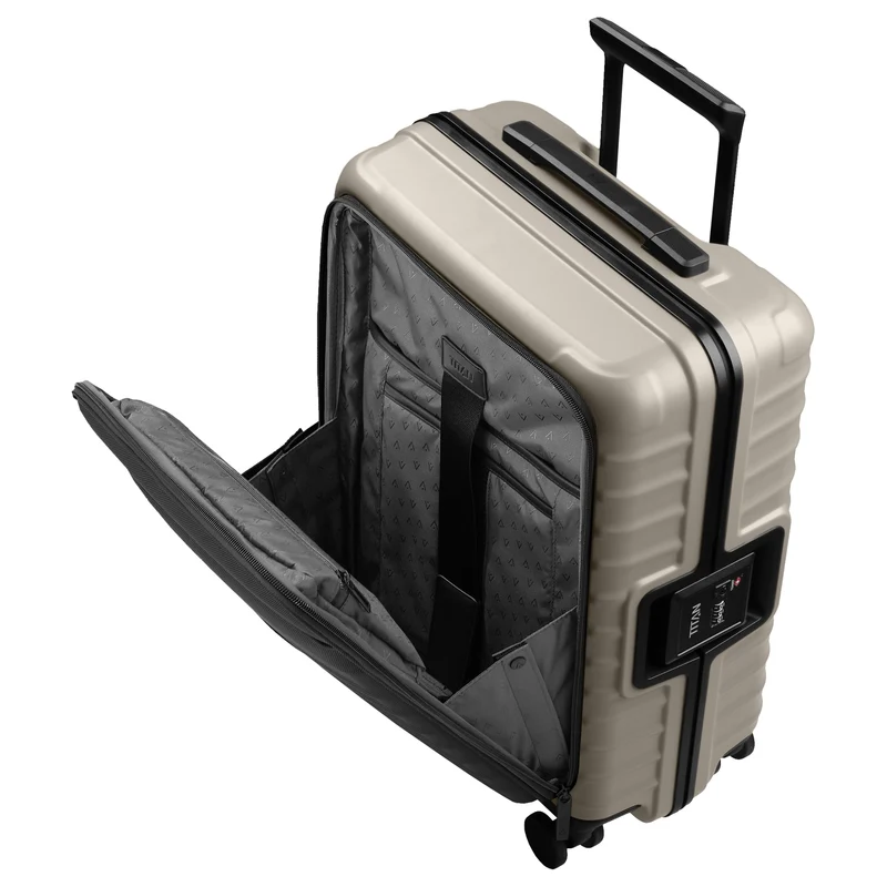 TITAN OVERSEAS - Trolley de cabina S 55/23cm con bolsillo delantero (moonstone grey, 55 cm (Vortasche))