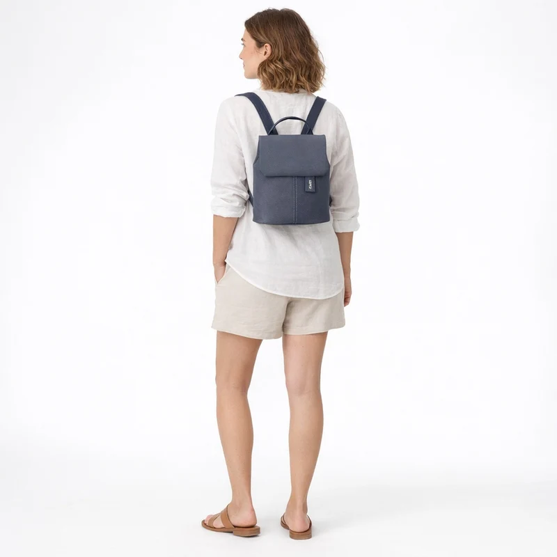 zwei Mademoiselle MR45 - Mochila 22 Mini cm (nubuk-blue)