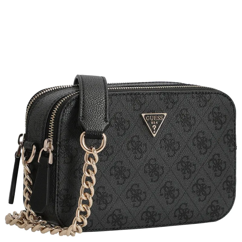 Guess Noelle II Crossbody - Bolso bandolera 20 cm (coal logo)