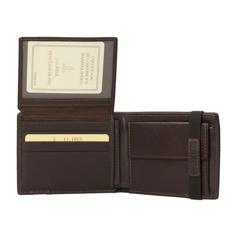 Cartera De Piel Con Goma J.L