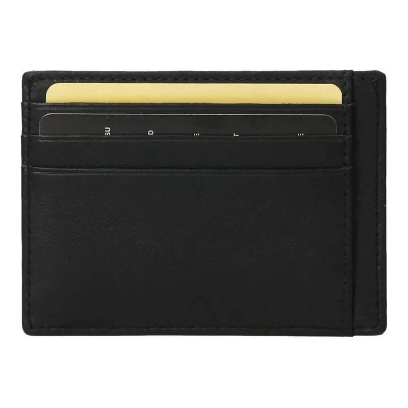 Tarjetero de Piel Hombre J.L Piel Classic Negro