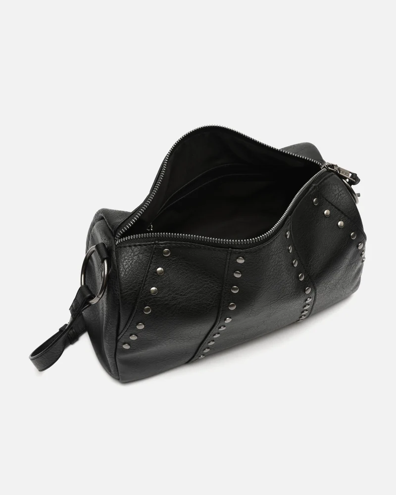 Fuyi bolso bowling con detalles metálicos