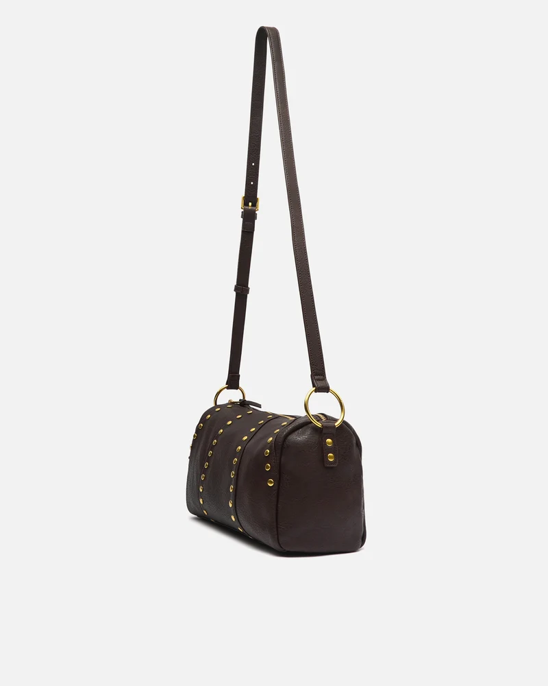 Fuyi bolso bowling con detalles metálicos