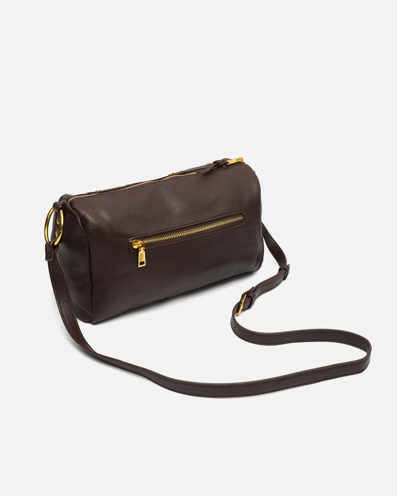 Fuyi bolso bowling con detalles metálicos