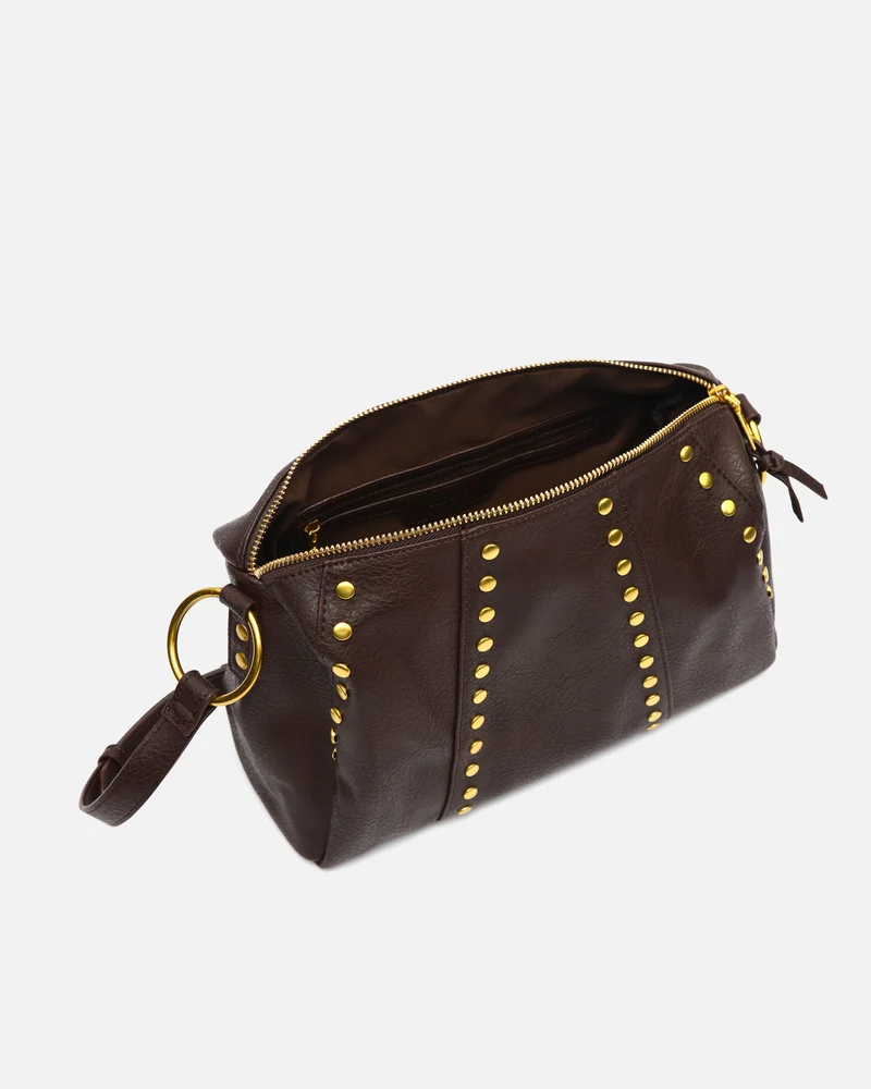 Fuyi bolso bowling con detalles metálicos