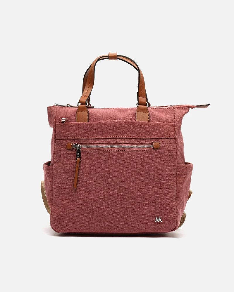 Evolet mochila de tela con asa de mano