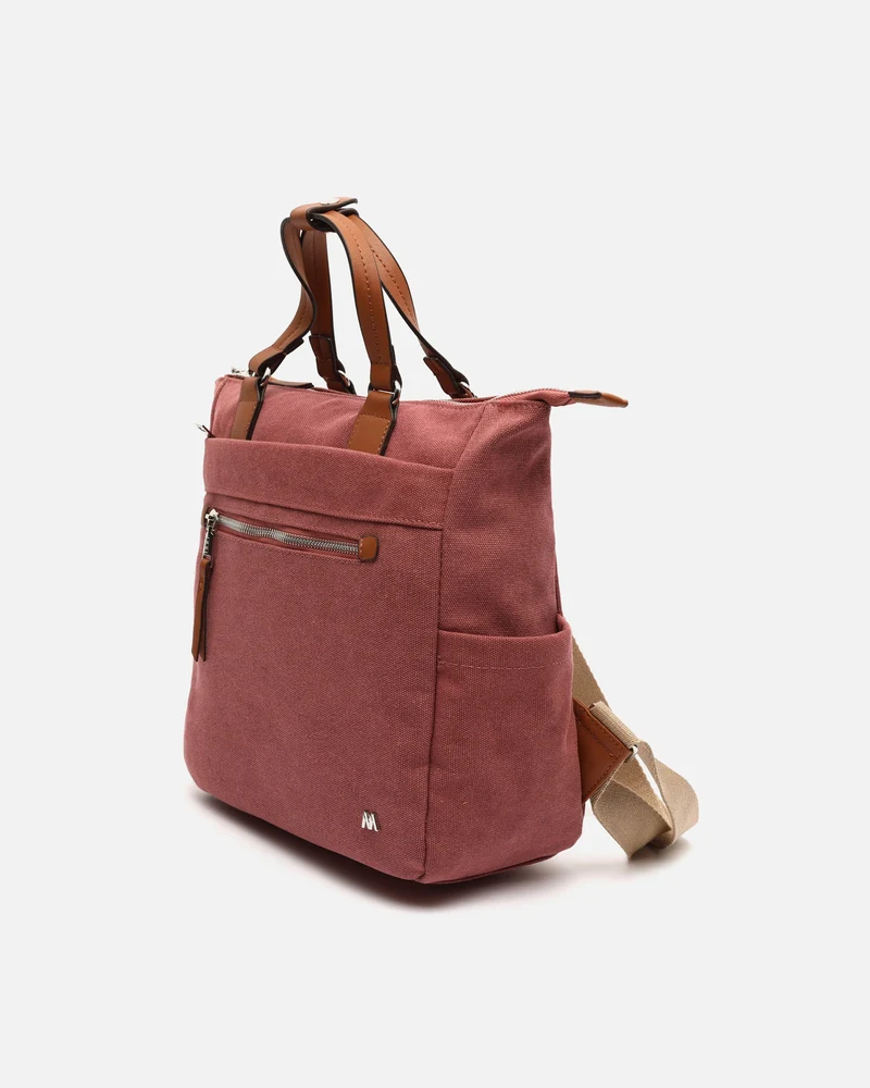 Evolet mochila de tela con asa de mano