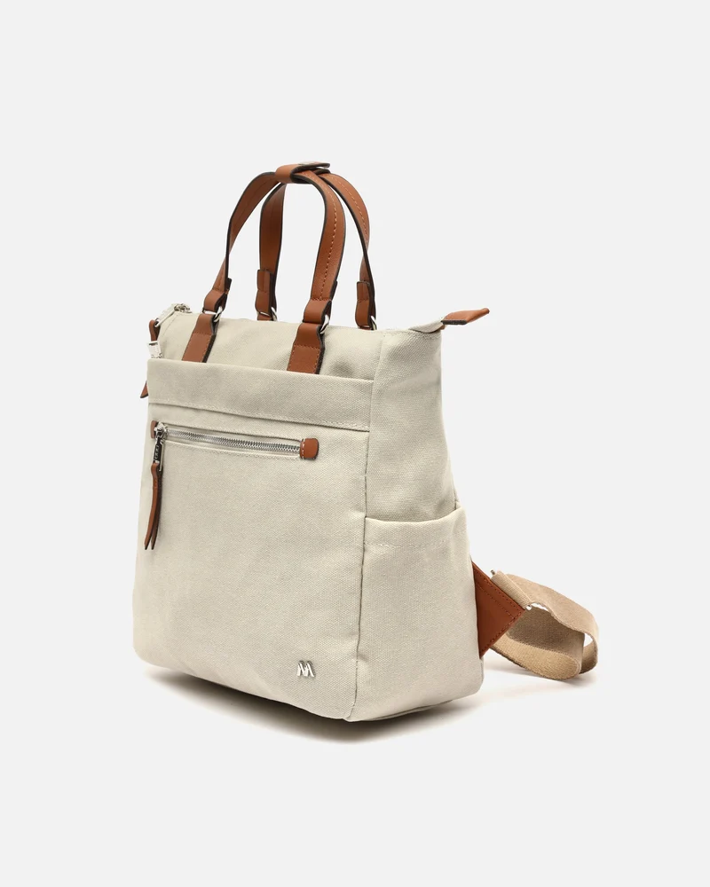 Evolet mochila de tela con asa de mano