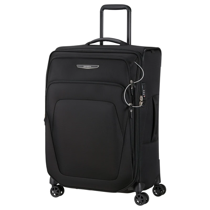 Samsonite Spark SNG 2 - Trolley de 4 ruedas 67/24 cm expandible (black, 67 cm)
