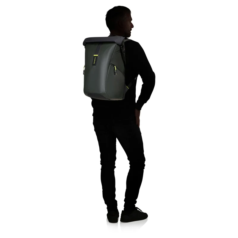 Samsonite Paradiver Light - Rolltop Rucksack L 17.3" (Farbe: Jungle Green)