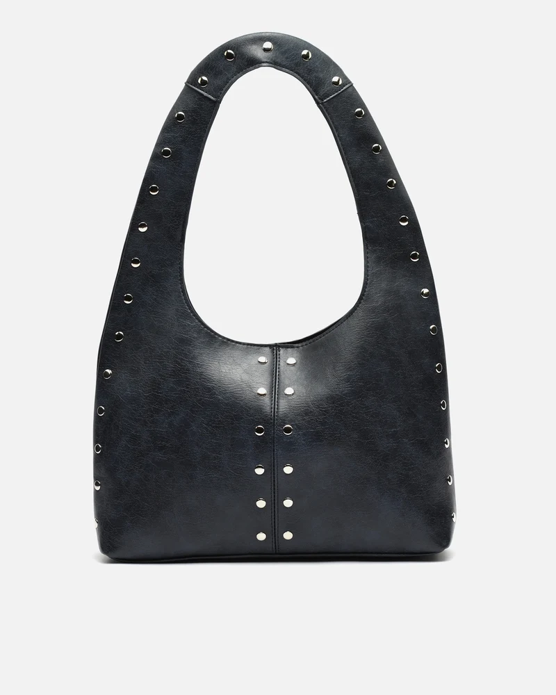 Estrangi bolso hobo grande con detalles metálicos
