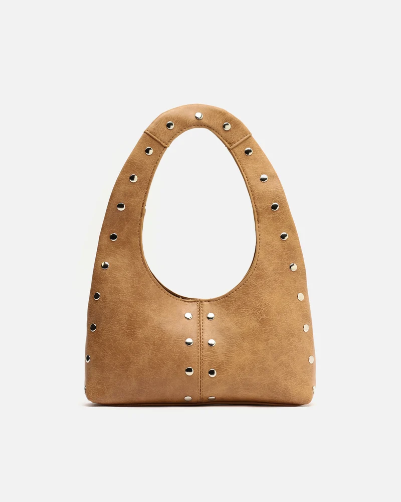 Estran bolso hobo pequeño con detalles metálicos