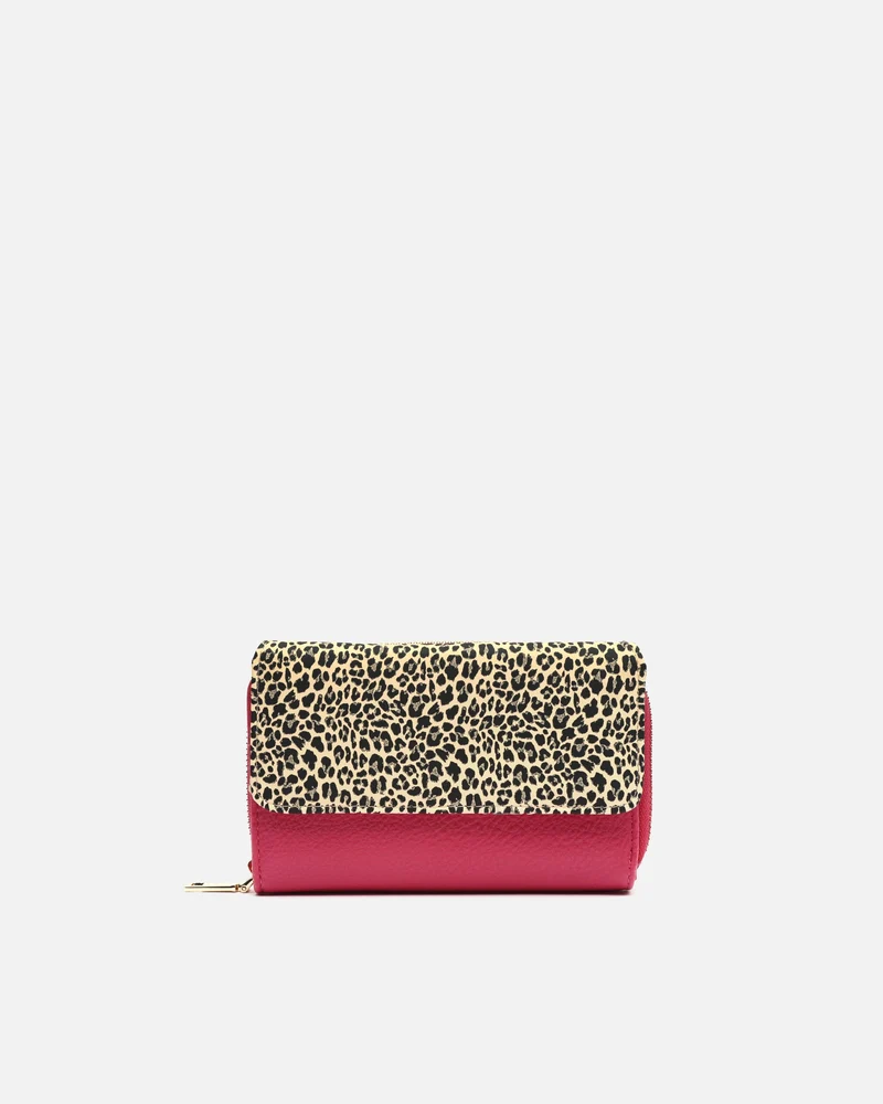 Diver monedero grande estampado animal print