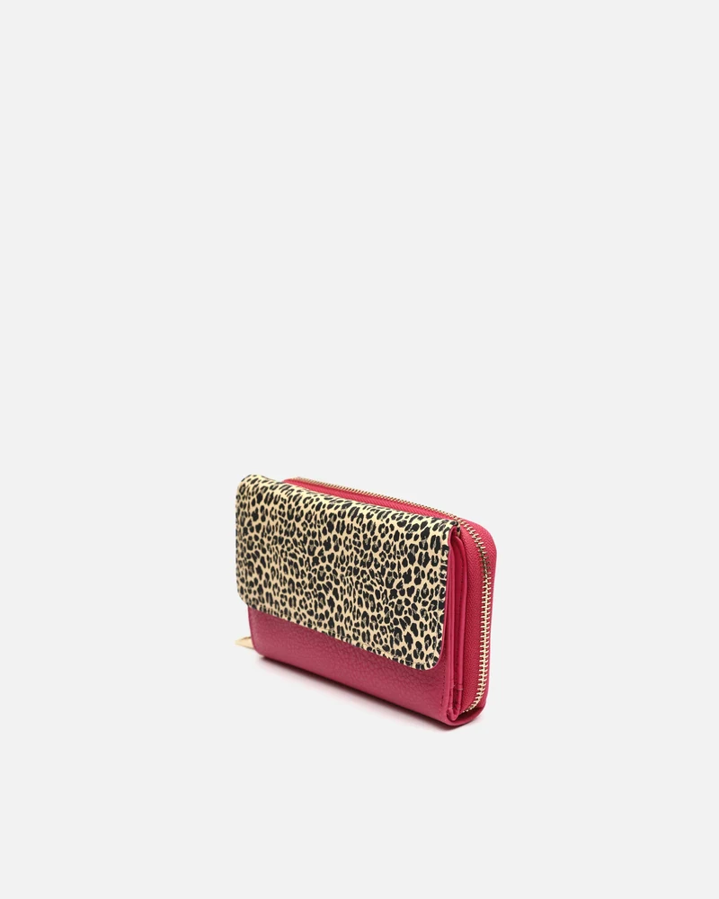 Diver monedero grande estampado animal print