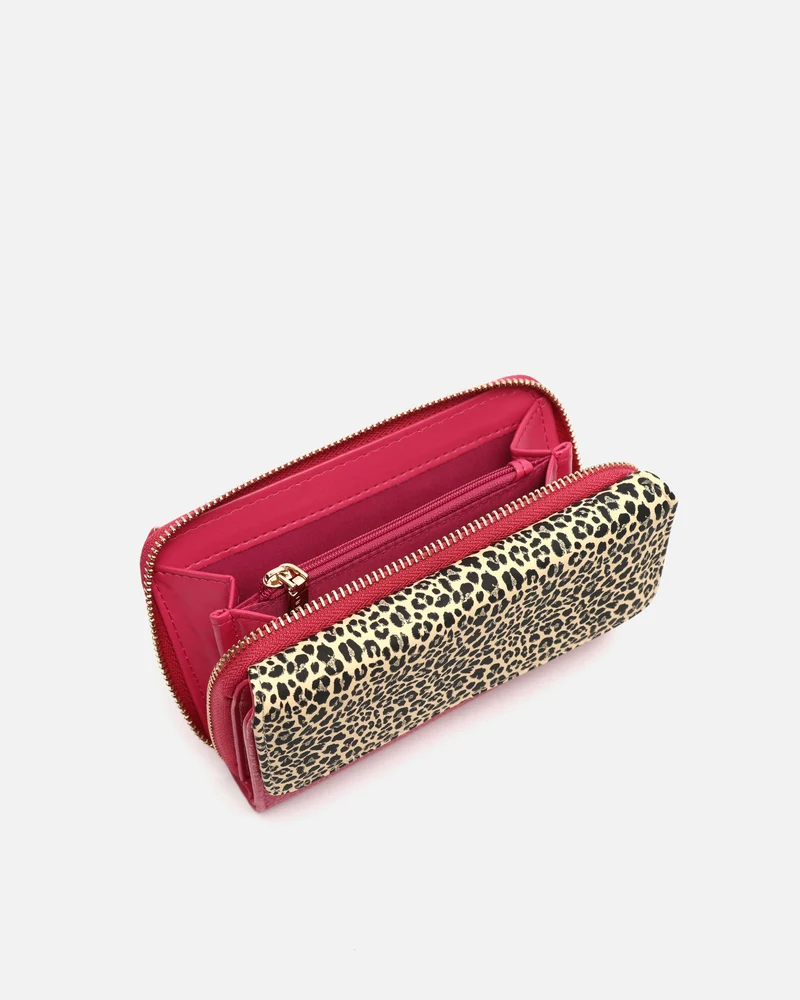 Diver monedero grande estampado animal print