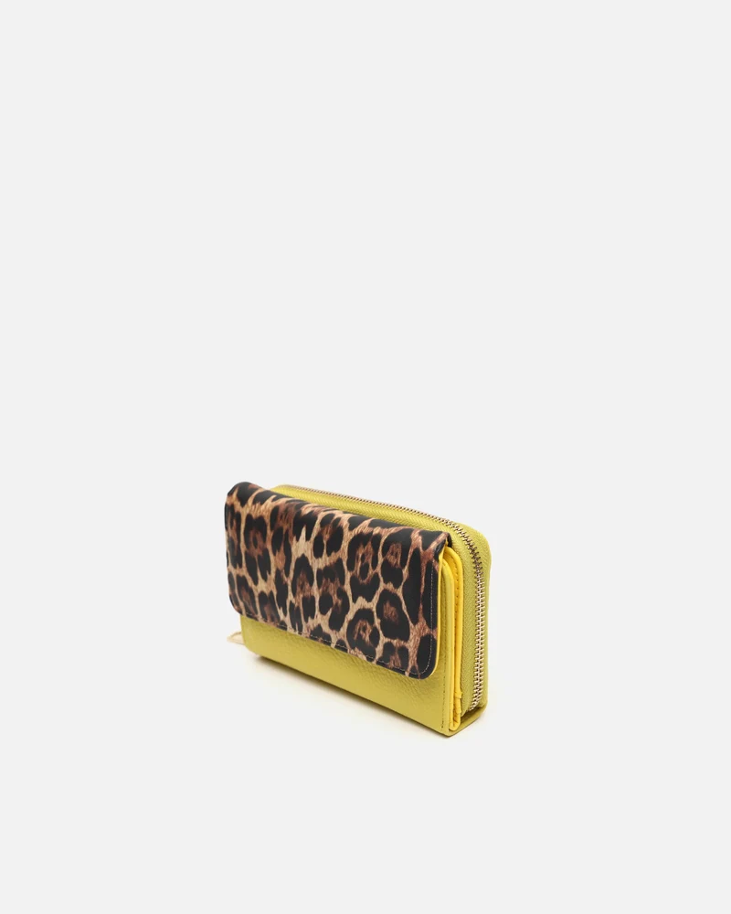 Diver monedero grande estampado animal print